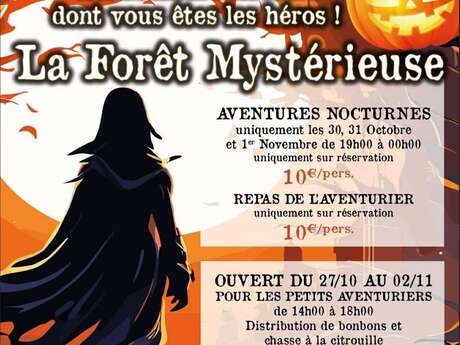 Halloween - Aventure nocturne et repas de l'aventurier à La Forêt Mystérieuse