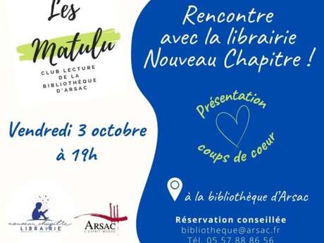 Rencontre avec la librairie Nouveau Chapitre !