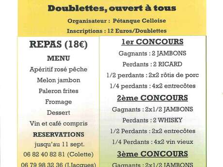 Concours de pétanque