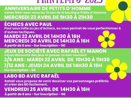Anniversaire de Petits d'Homme