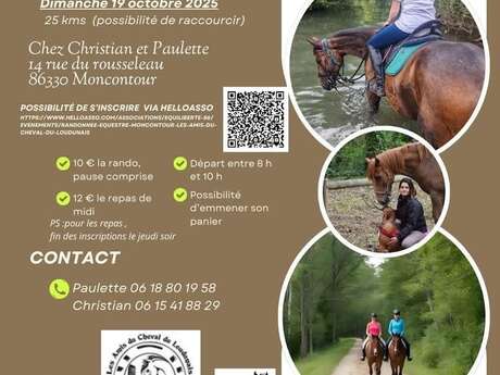 Randonnée équestre à Moncontour