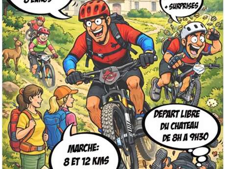 Randonnée VTT et marche, trail