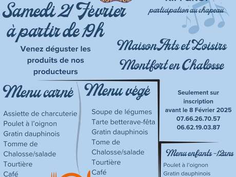 Repas et bal du carnaval de Montfort