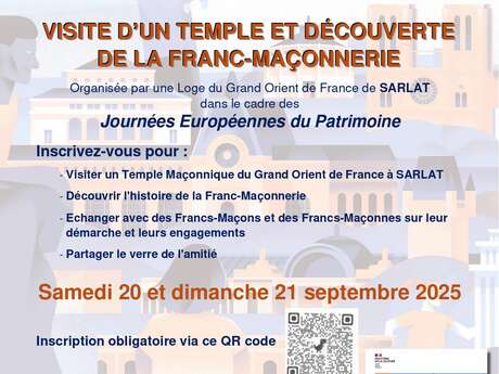 Journées du Patrimoine : Visite du temple maçonnique de Sarlat