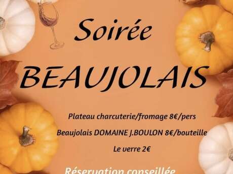 Soirée Beaujolais Nouveau à Paulin