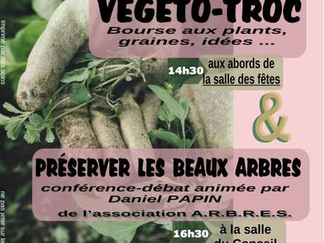 Végéto-troc et Conférence à Chalais