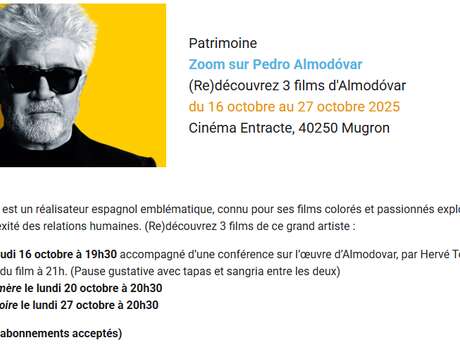 Zoom sur Pedro Almodóvar