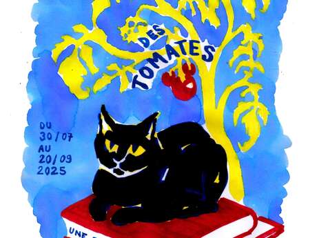 Des chats, des livres et des tomates