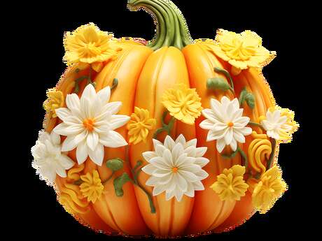 Atelier citrouille fleurie