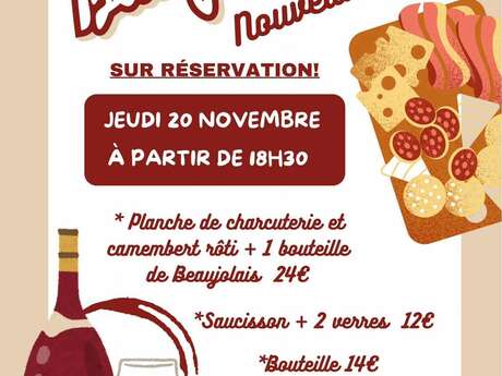 Soirée Beaujolais nouveau à l'Inattendu