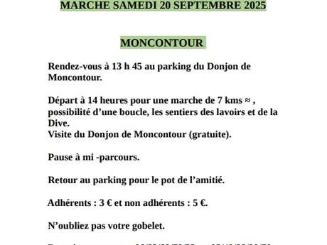 Marche à Moncontour