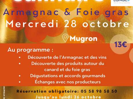 Atelier culinaire "Automnales du foie gras et de l'armagnac"