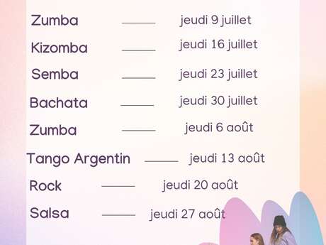 Les cours de danse de l'été