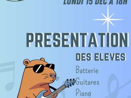 Présentation des élèves de l'école de musique