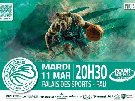 Basket Championnat ProB - Elan Béarnais Pau Lacq Orthez Vs Rouen