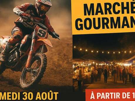 Moto cross et marché gourmand