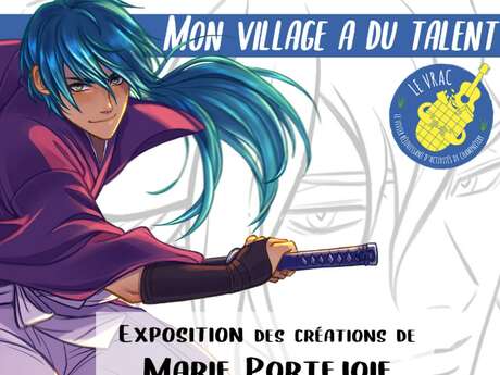 Exposition de Marie Portejoie au vrac café