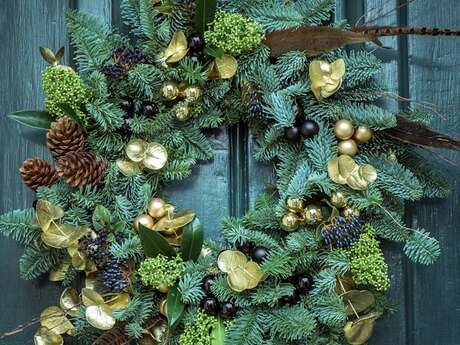 Atelier couronne de Noël