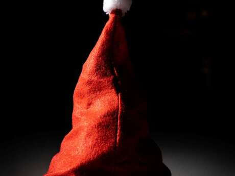 Père Noël et sa photographe à Lascaux IV