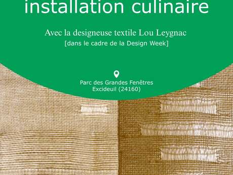 Conférence et installation culinaire