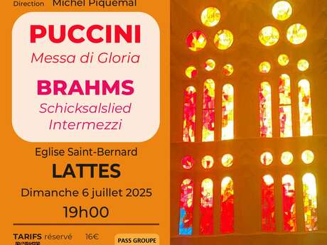 CONCERT PUCCINI MESSA DI GLORIA BRAHMS SCHICKSALSLIED INTERMEZZI