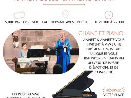 RÉCITAL DE PIANO ET CHANT PAR ANNETT BUSSE ET ANETTE CYRAN