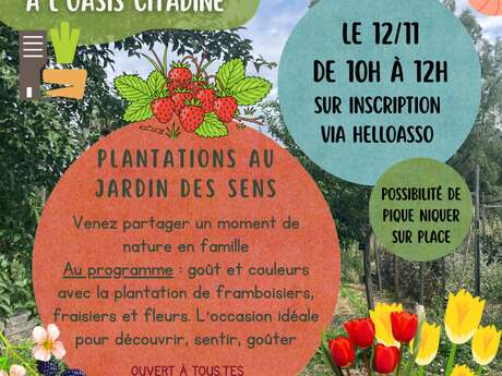 ATELIERS FAMILLES - PLANTATIONS AU JARDIN DES SENS