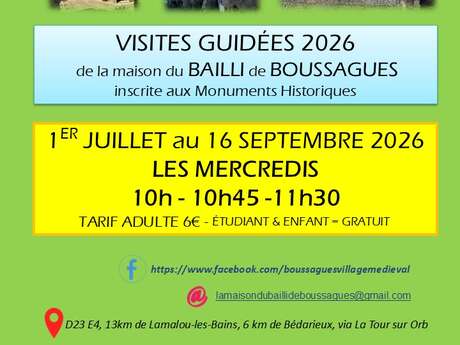 VISITE GUIDÉE DE LA MAISON DU BAILLI