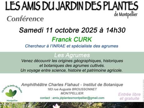 CONFÉRENCE “LES AGRUMES”