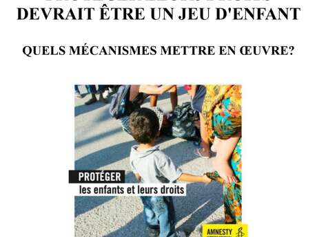 CONFÉRENCE PROTÉGER LEURS DROITS DEVRAIT ÊTRE UN JEU D'ENFANT