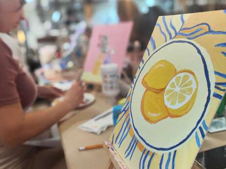 PAINT & DRINK AVEC LE CANVAS CLUB AUX HALLES DU VERGER