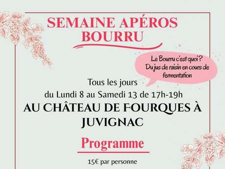 SEMAINE APÉROS BOURRU