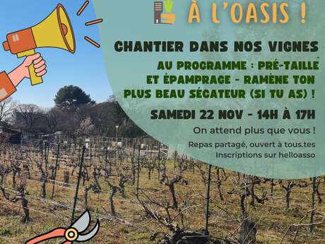 CHANTIER PARTICIPATIF DANS LES VIGNES