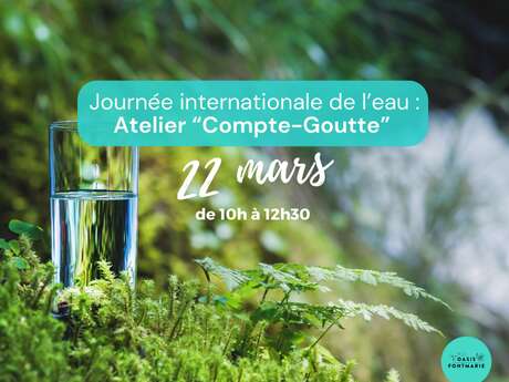 JOURNÉE DE L'EAU: ATELIER "COMPTE-GOUTTE"