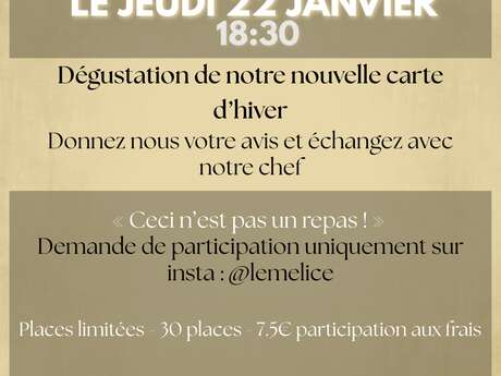 BIG TASTING LE MÉLICE