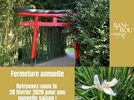 FERMETURE ANNUELLE DU PARC FERMETURE ANNUELLE DU PARC
