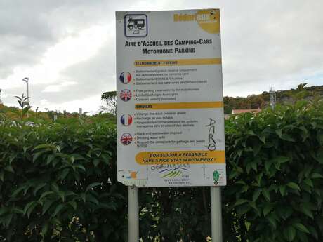 AIRE DE CAMPING CAR BEDARIEUX