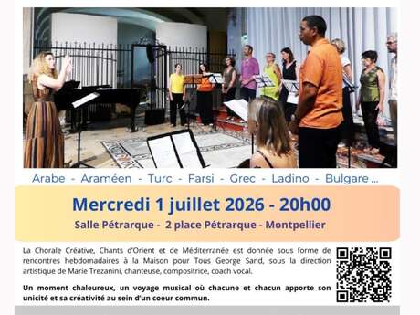 CHORALE CRÉATIVE D'ORIENT EN MÉDITERRANÉE