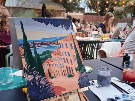 PAINT & DRINK AVEC LE CANVAS CLUB • JARDIN RESTANQUE