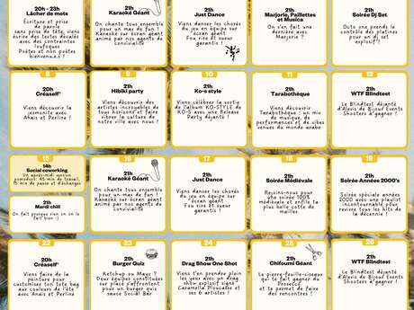 PROGRAMME JUILLET SOCIAL BAR