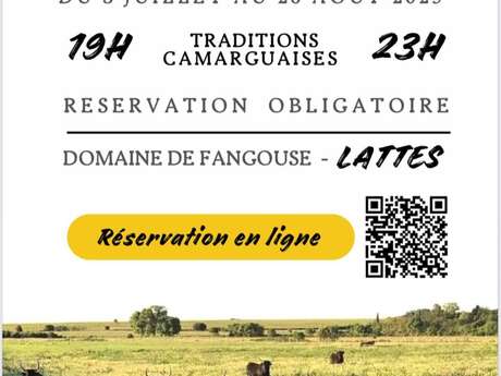 SOIRÉES CAMARGUAISES D’ÉTÉ LES JEUDIS AU DOMAINE DE FANGOUSE