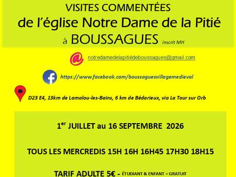 VISITE GUIDÉE DE L'ÉGLISE NOTRE DAME DE LA PITIÉ