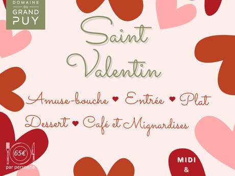 DÎNER DE LA SAINT VALENTIN AU DOMAINE DU GRAND PUY