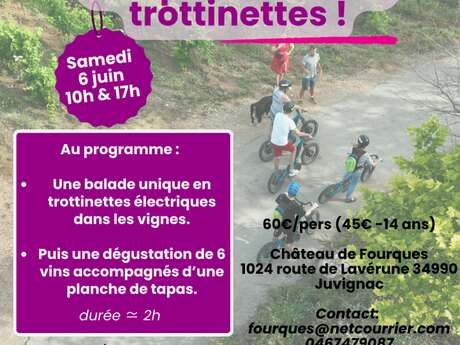 RAISINS & TROTTINETTE AU CHÂTEAU DE FOURQUES