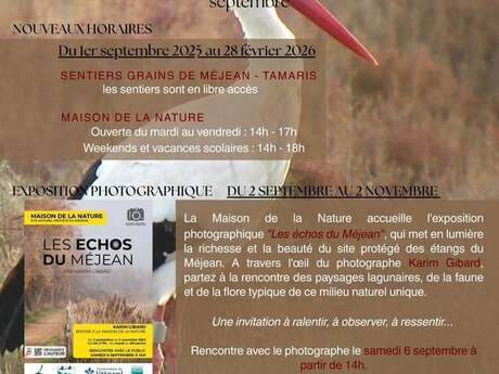 EXPOSITION PHOTOGRAPHIQUE - MAISON DE LA NATURE EXPOSITION PHOTOGRAPHIQUE - MAISON DE LA NATURE