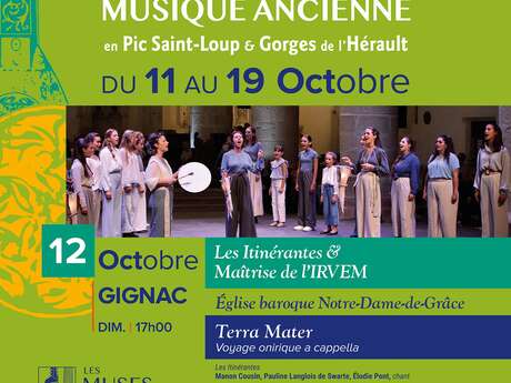 FESTIVAL DE MUSIQUES ANCIENNES : L'ENSEMBLE "LES ITINÉRANTES AVEC LA MAÎTRISE DE L'IRVEM"