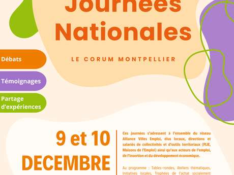 LES JOURNÉES NATIONALES ALLIANCE VILLES EMPLOI LES JOURNÉES NATIONALES ALLIANCE VILLES EMPLOI