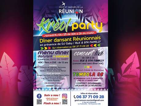Kréol Party - Dîner dansant réunionais