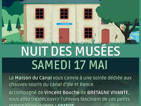 Nuits des Musées : les chauves-souris du Canal d'Ille et Rance