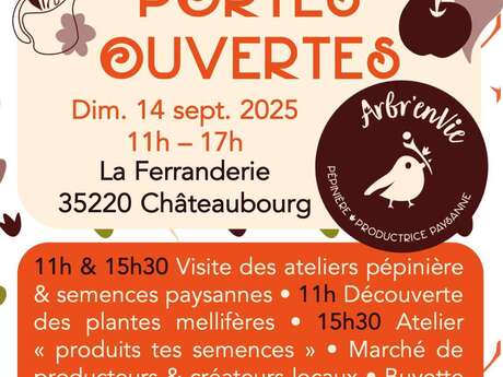 Portes Ouvertes à la Pépinière Arbr'Envie